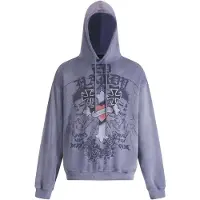 Ed Hardy Sweatshirt indigo / violettblå / melon / svart