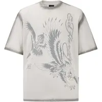 Ed Hardy T-shirt ljusgrå / vit