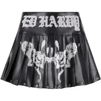 Ed Hardy Kjol 'Ghost Rose' svart / off-white