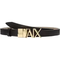 Armani Exchange för kvinnor. XW002127AF17157MC379 Svart smalt bälte (OSFA), Casual, Klassisk, Hud