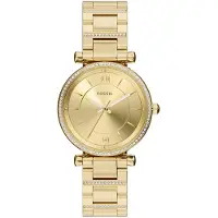 Fossil Analog klocka 'CARLIE' guld