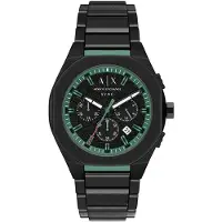 Armani Exchange Analog klocka 'Sync' grön / svart