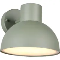 TRIO Lighting Vägglampa utomhus Elbe, dimbar, Grön, Aluminium / grå / zink, Skandinavisk, Utomhusvägglampa