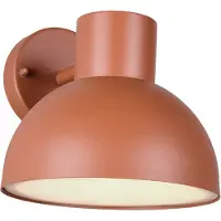 TRIO Lighting Vägglampa utomhus Elbe, dimbar, Gul / orange, Aluminium / grå / zink, Skandinavisk, Utomhusvägglampa
