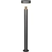 TRIO Lighting LED pollare Mackenzie, Svart, Aluminium / grå / zink, Modern, LED-utomhuslampa