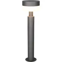 TRIO Lighting LED pollare Mackenzie, Svart, Aluminium / grå / zink, Modern, LED-utomhuslampa