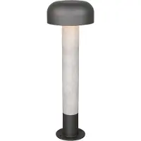 TRIO Lighting Pollare uthomus FRASER, dimbar, Aluminium / grå / zink, Aluminium / grå / zink, Modern, Utomhuslampa