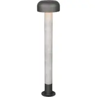 TRIO Lighting Pollare uthomus Fraser, dimbar, Aluminium / grå / zink, Aluminium / grå / zink, Utomhuslampa