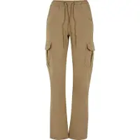 Urban Classics Twill Cargo Byxor Med Hög Midja