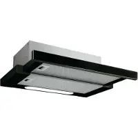 Elica Elite 14 LUX BL/A/50 - Kåpa - teleskopisk - bredd: 49.8 cm - djup: 28 cm - utsug och återcirkulering (-) - svart