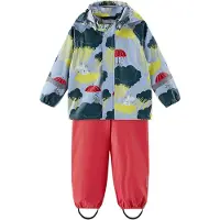 Reima Regnkläder m. Hängslen - PU - MOOMIN Stänk - Luftig Blue - - 2 år (92) - Regnkläder