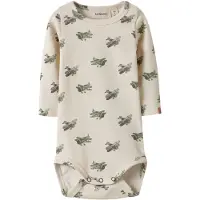 Lil´ Atelier Lil' Atelier Body l/ä - Bomull/Lyocell - NbmLayo - Coconut Mjölk - - 62 - Body L/Ä