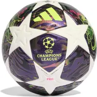 Adidas Fotboll Champions League Final 2025/26 Budapest Pro Matchboll - Lila/vit/gul, storlek Ball SZ. 5