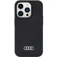 Audi silikonfodral iPhone 14 Pro 6,1" svart/svart hårddisk AU-LSRIP14P-Q3/D1-BK