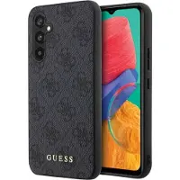GUESS GUHCS23FEG4GFGR S23 FE S711 grå/grå hardcase 4G Metall Guld Logotyp