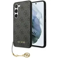 GUESS 4G Charms Collection fodral för Samsung Galaxy A35 - svart