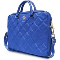GUESS Quiltad 4G-väska för en 16" bärbar dator - blå