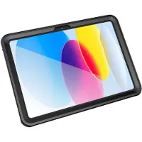 4smarts Active Pro Stark - Skyddande vattentätt fodral för surfplatta - robust - termoplastisk polyuretan (TPU), polykarbonat, gummi - svart, transparent - för Apple 10.9-inch iPad (10:e generation)