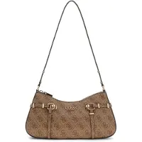GUESS Axelremsväska 'Leona' beige / brun
