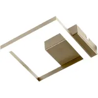 FABAS LUCE LED vägglampa Bard, dimbar, Mässing / guld, Vardagsrum / matsal, Metall, Modern, LED-vägglampa, vägglampa inomhus