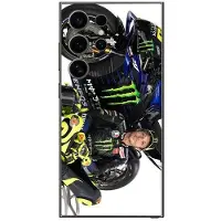 CAPACHEAP Coque Samsung Galaxy S25 Ultra Motorcycle Valentino Rossi Portugal Monster Energy Yamaha Maniacase svart