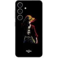MANIACASE Coque Samsung Galaxy S25 Plus one piece manga anime luffy fond noir svart