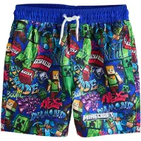 Next Badshorts blå / grön / violettblå / orange / röd / vit
