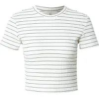 ONLY T-shirt 'ONLANITS' grå / vit