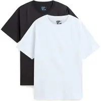 Vans T-shirt svart / vitmelerad