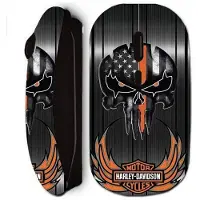 MANIACASE Trådlös mus - Harley Davidson - Dödskalle - Ergonomisk - Komfort - Optisk