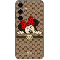 CAPACHEAP Telefonfodral - Minnie Gucci - Galaxy S25 Plus - Mjukt - Silikon - Svart svart