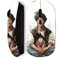 CAPACHEAP Trådlös mus - MANIACASE - Akira Toriyama Goku - Svart - Levereras med USB-mottagare - Barn