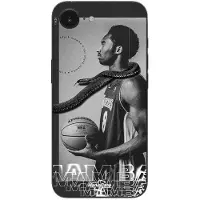 MANIACASE Skal För Iphone 16E Kobe Bryant NBA black mamba mentality svart