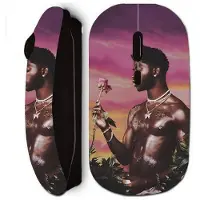 CAPACHEAP Trådlös mus - Lil Nas X - Svart - Ergonomisk - Optisk - USB Nano