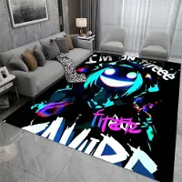 HGHT Tecknad Spelare Spel Spelkontroll Områdesmatta Matta för Vardagsrum Barn Sovrum Soffa Kök Halloween Dekor Barn Halkfria Golvmattor 120*160cm