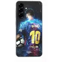 CAPACHEAP Fodral - Maniacase - Samsung Galaxy A36 - Silikon - Fotbollsstjärna - Svart svart