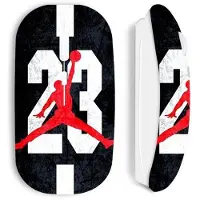 MANIACASE Mus - Michael Jordan - Logotyp 23 - Trådlös - Färg Vit - Nano USB Wifi-nyckel