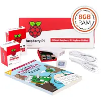 Raspberry Pi Pi SI-RPI4B-FULL8GB, 1500 MHz, Broadcom, BCM2711, 8 GB, LPDDR4-SDRAM, 2.0/3.2 Gen 1 (3.1 Gen 1)