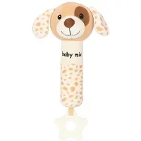 Baby Mix Mjukt skallrande med pipande hund brun