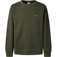 Pepe Jeans för män. PM5800139 Sweatshirt Soren olivgrön (M), Casual, Bomull