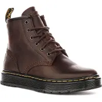 Dr. Martens Boots med snörning 'Brookline' mörkbrun