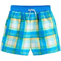 Next Badshorts azur / ljusgrön / ljusorange / vit