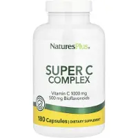 Natures Plus Super C Complex, 180 Veggiekapslar