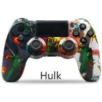 VAORLO för PS4 trådlös handkontroll PS4-kontroller Gamepad-kontroll med dubbla vibrationer och triggerknappar med 3,5 mm uttag