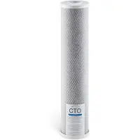 Vevor ersättningsfilter för hela huset, 4,5"x20" (11x51 cm) CTO-kolblock, ersättningsfilter för 3-stegs vattenfiltreringssystem för hela huset, minskar klor, dålig smak och lukt
