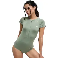 Roxy - Essentials Zipped Cs Oil Green för Unisex - Storlek M - Grön
