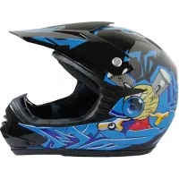 MCU-Sport Barnhjälm Crosser Blue Beast storlek XL