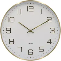 Karlsson väggklocka Elegance Glow white KA5973WH