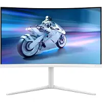 Philips Evnia 5000 32M2C5501 - LED-skärm - spel - böjd - 32 (31.5 visbar) - 2560 x 1440 QHD @ 180 Hz - Fast VA - 3500:1 - HDR10 - 0.5 ms - 2xHDMI, DisplayPort - vit