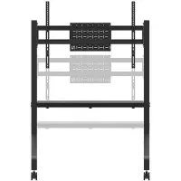 NeoMounts FL50-525BL1 - Vagn - robust - för platt panel - golvstativ - låsbar - stål - svart - skärmstorlek: 55-86
